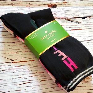 🎉 HOST PICK 🆕️ CUTE KATE SPADE CREW SOCKS (3 PAIRS) ♠️